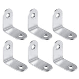 50pcs Stainless Steel 90 Degree Angle Bracket,Corner Brace Joint Bracket Fastener Furniture Cabinet Screens Wall (30mm), 30mm (50pcs)