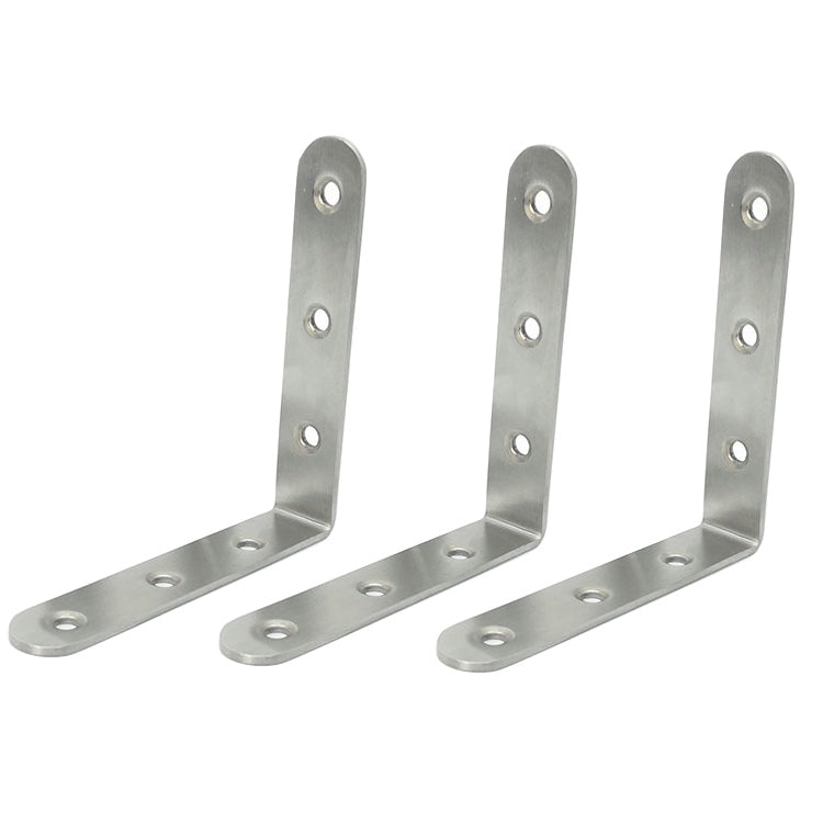 2pcs Stainless Steel 90 Degree Angle Bracket,Corner Brace Joint Bracket Fastener Furniture Cabinet Screens Wall (85mm), 85mm (2pcs)