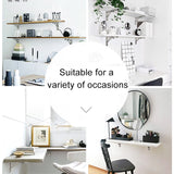 14 inch K Type Wall-mounted Foldable Stainless Steel Spring Storage Shelf for Dining Table, 14 inch