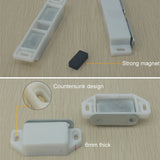 30 PCS Plastic Strong Magnetic Cupboard Door Suction Wardrobe Bookcase Home Accessories, Size: M, M