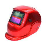 Solar Automatic Variable Light Electric Welding Protective Mask Welding Helmet, Welding Helmet(Red)
