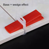100 PCS Tile Floor Locator Insert Tile Leveler Wedge Leveling Machine for Plate Flattening System Aid Tool OG6480, Tile Floor Locator