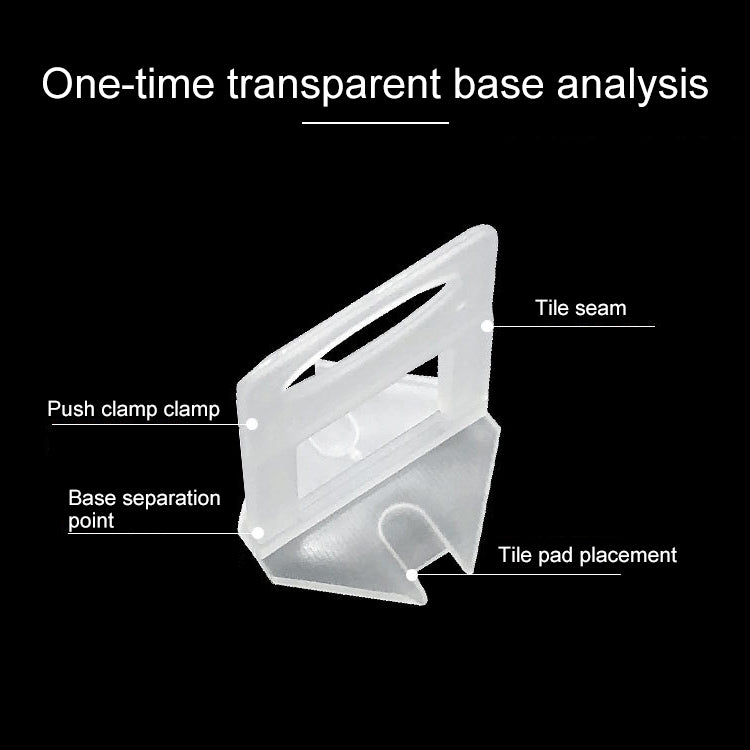 100 PCS 2.5mm Tile Leveling System Clips Kit Wall Floor Tile Spacer Tiling Tool for Paving Locator Tool OG6480, 2.5mm