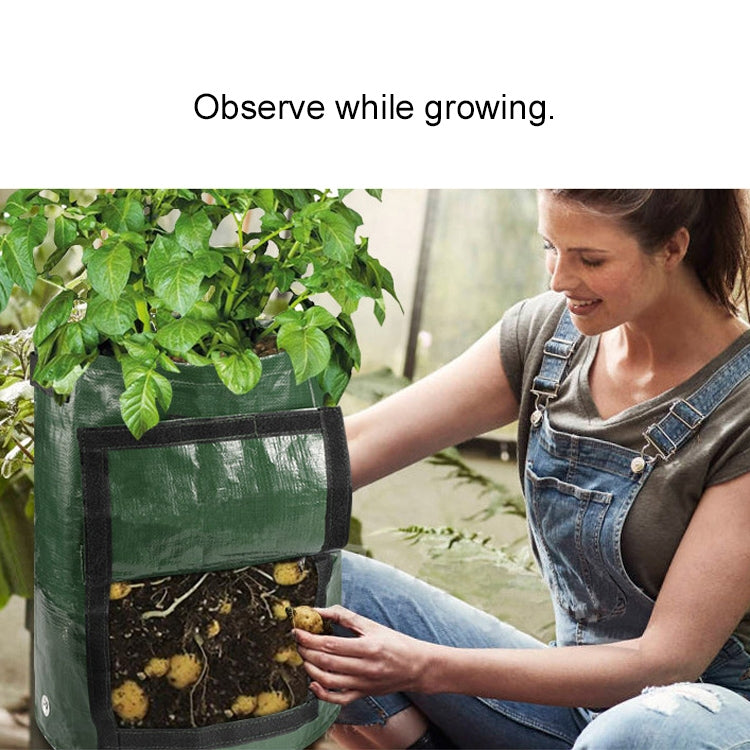 10 Gallons Potato Planting PE Bags Vegetable Planting Grow Bags Farm Garden Supplies, Size: 35cm x 50cm, 35cm x 50cm