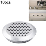 10pcs Bevel Surface 53mm Cabinet Round Air Vent Stainless Steel Louvered Grille Cover Vents with Little Holes, 53mm Bevel 53mm Bevel