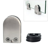5-8mm Concave Curved Bottom Matte Polished 201 Stainless Steel Fixed Clip Railing Glass Wood Layer Board Clamp Bracket, 5-8mm, Curved Bottom, 201 Stainless Steel