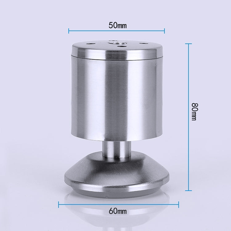 Stainless Steel Wire Drawing Thickened Column Sofa Furniture Cabinet Foot, Height: 80mm, 80mm