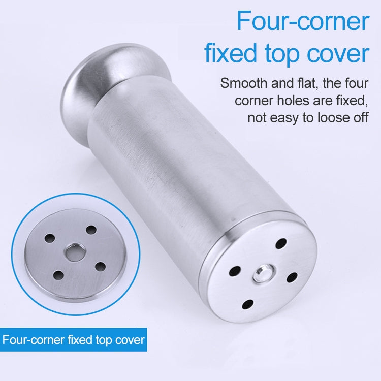 Stainless Steel Wire Drawing Thickened Column Sofa Furniture Cabinet Foot, Height: 80mm, 80mm