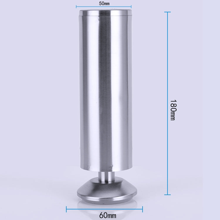 Stainless Steel Wire Drawing Thickened Column Sofa Furniture Cabinet Foot, Height: 180mm, 180mm