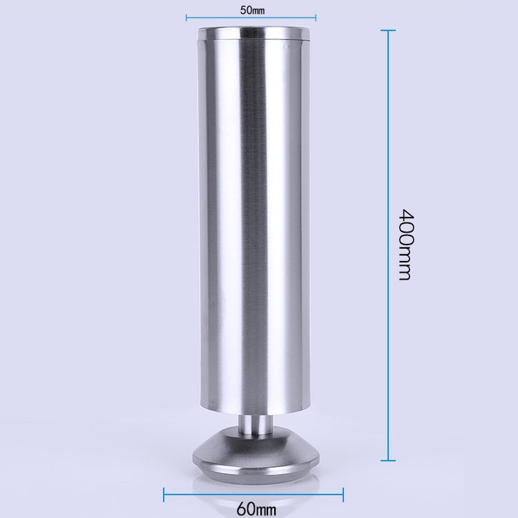 Stainless Steel Wire Drawing Thickened Column Sofa Furniture Cabinet Foot, Height: 400mm, 400mm