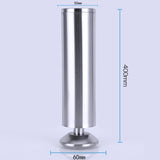 Stainless Steel Wire Drawing Thickened Column Sofa Furniture Cabinet Foot, Height: 400mm, 400mm