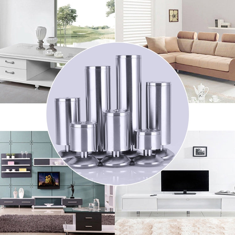 Stainless Steel Wire Drawing Thickened Column Sofa Furniture Cabinet Foot, Height: 400mm, 400mm