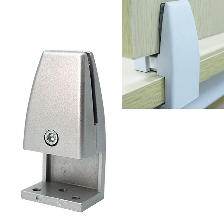 L Shape Aluminum Alloy Office Desktop Screen Fixing Clip Partition Clip (Silver), L Shape (Silver)