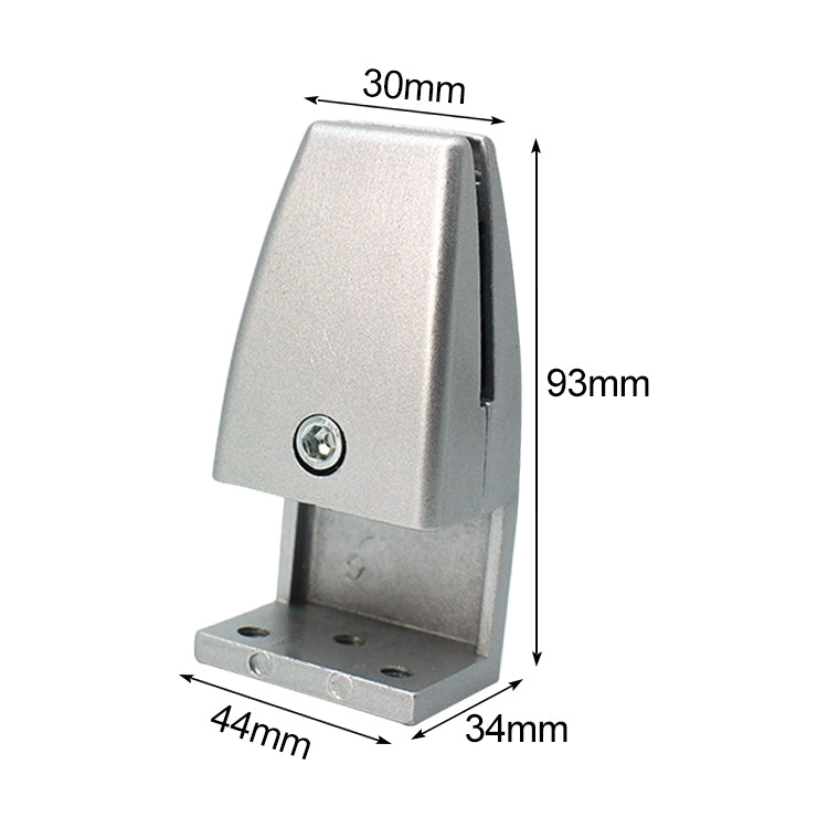 L Shape Aluminum Alloy Office Desktop Screen Fixing Clip Partition Clip (Silver), L Shape (Silver)