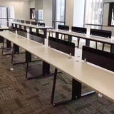 L Shape Aluminum Alloy Office Desktop Screen Fixing Clip Partition Clip (Silver), L Shape (Silver)