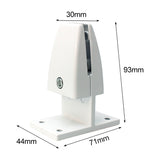 T Shape Aluminum Alloy Office Desktop Screen Fixing Clip Partition Clip (White), T Shape (White)