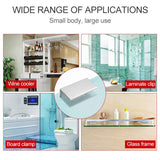 15 PCS Single Hole Aluminum Alloy Glass Fixing Clip, S, 8mm, S, 8mm