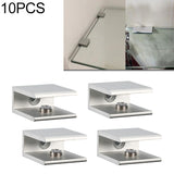 10 PCS Single Hole Aluminum Alloy Glass Fixing Clip, S, 12mm, S, 12mm S, 12mm