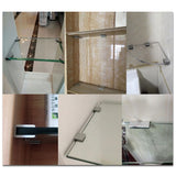 10 PCS Single Hole Aluminum Alloy Glass Fixing Clip, S, 12mm, S, 12mm