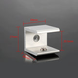 10 PCS Single Hole Aluminum Alloy Glass Fixing Clip, S, 20mm, S, 20mm