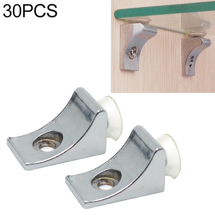 30 PCS Large Right Angle Thickened Zinc Alloy Bright Layer Sucker Plate Bracket, Weight: 12.2g, Large Right Angle Large Right Angle
