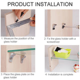 30 PCS Large Right Angle Thickened Zinc Alloy Bright Layer Sucker Plate Bracket, Weight: 12.2g, Large Right Angle