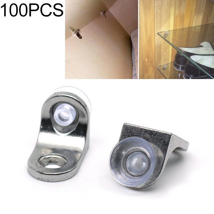 100 PCS Round Thickened Zinc Alloy Bright Layer Sucker Plate Bracket, D, Weight: 4.2g, Round, D Round, D