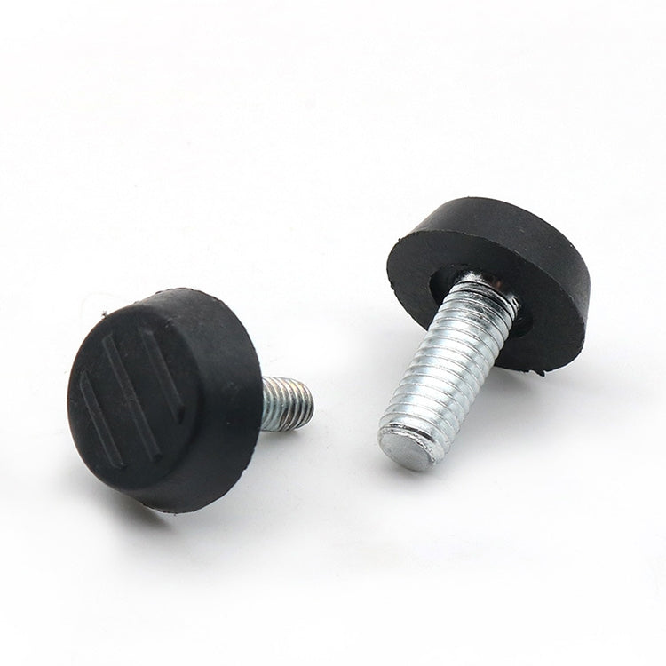 100 PCS Adjustable Foot Pad Furniture Screw Support Stub, M6x18 (Black), M6x18 (Black)
