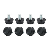 100 PCS Adjustable Foot Pad Furniture Screw Support Stub, M6x12, M6x12