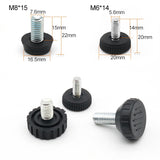 100 PCS Adjustable Foot Pad Furniture Screw Support Stub, M8x15, M8x15