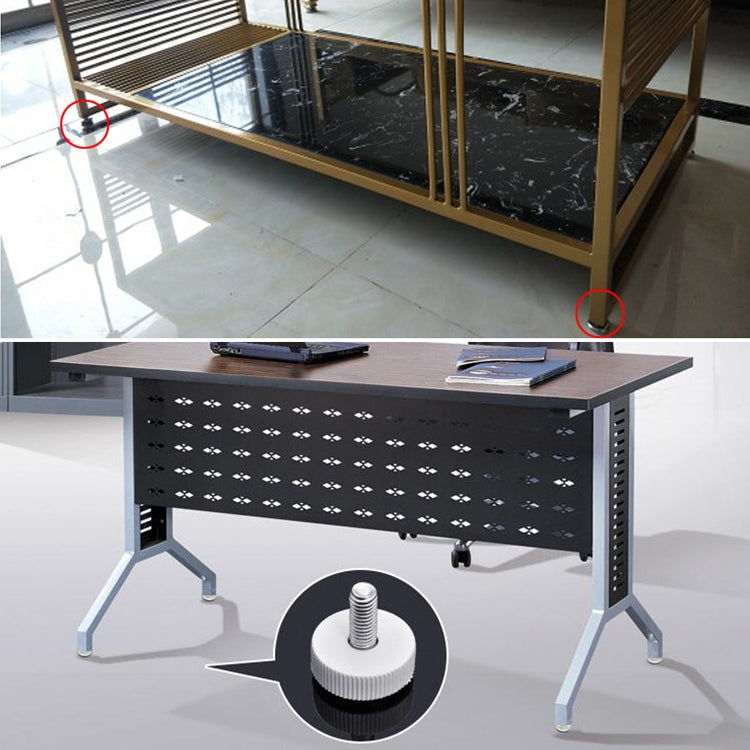 100 PCS Adjustable Foot Pad Furniture Screw Support Stub, M8x15, M8x15