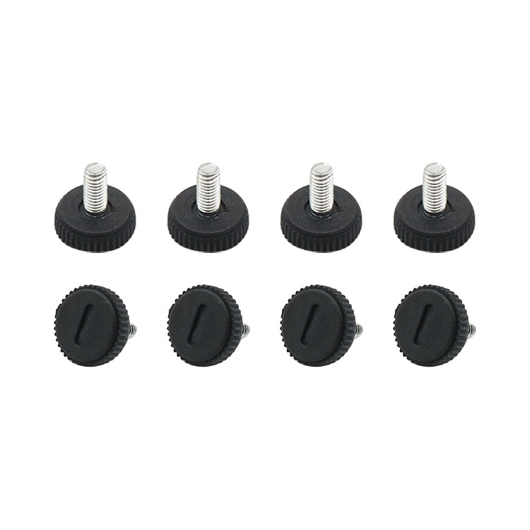 100 PCS Adjustable Foot Pad Furniture Screw Support Stub, M6x14, M6x14
