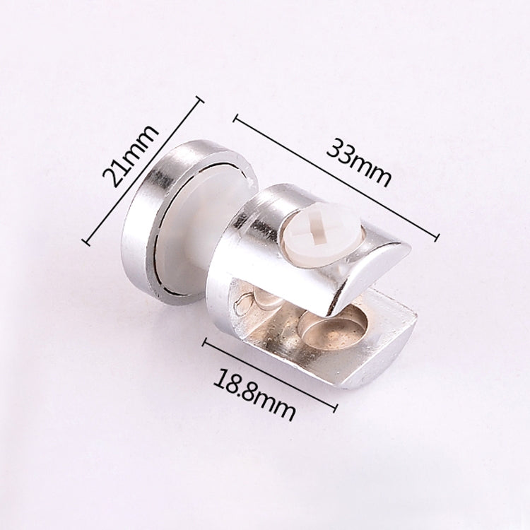 10 PCS Zinc Alloy Bright Fixed Bracket Connection 8mm Cylindrical Glass Fixing Clamp with Base, 8mm Cylindrical, with Base