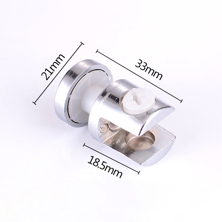 10 PCS Zinc Alloy Bright Fixed Bracket Connection 12mm Cylindrical Glass Fixing Clamp with Base, 12mm Cylindrical, with Base