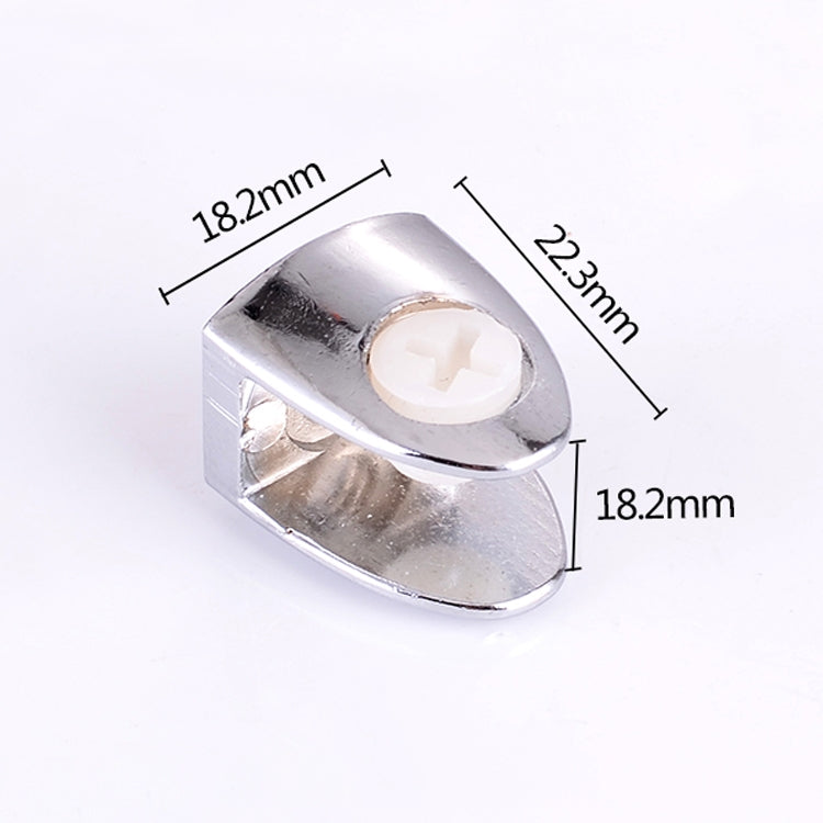 15 PCS Zinc Alloy Bright Fixed Bracket Connection Nail Glass Fixing Clamp, Nail