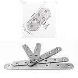 10 PCS Stainless Steel Connection Code Straight Connecting Piece, Number: 18, 18