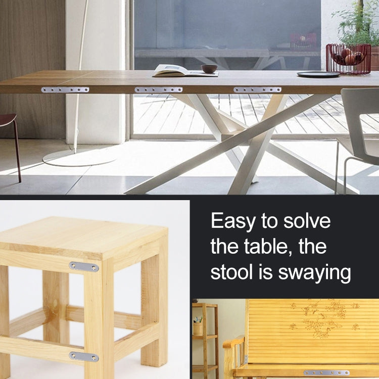 10 PCS Stainless Steel Connection Code Straight Connecting Piece, Number: 18, 18