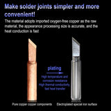 10 PCS 900M-T-B Pointed End Lead-free Electric Welding Soldering Iron Tips, For 900M-T-B