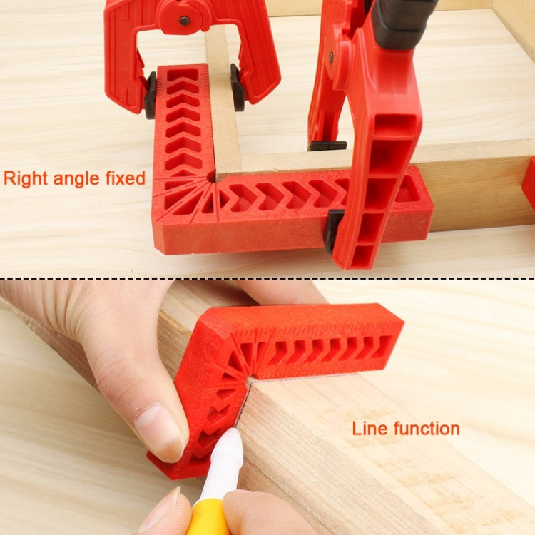 3 Inch Plastic 90 Degree Woodworking Auxiliary Positioner Square Ruler Fixing Tool, 3 Inch