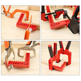 3 Inch Plastic 90 Degree Woodworking Auxiliary Positioner Square Ruler Fixing Tool, 3 Inch