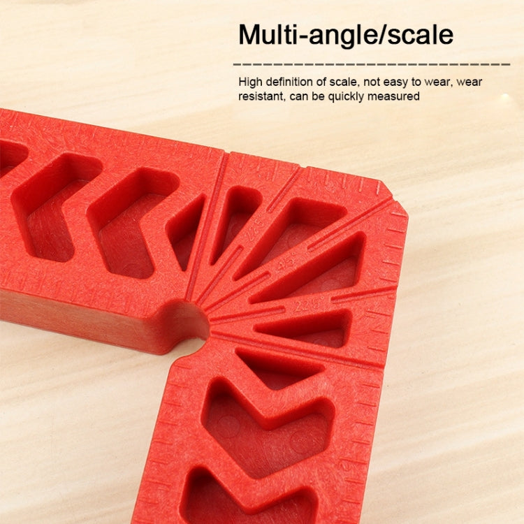 4 Inch Plastic 90 Degree Woodworking Auxiliary Positioner Square Ruler Fixing Tool, 4 Inch