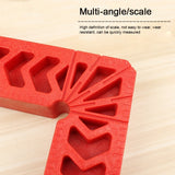 4 Inch Plastic 90 Degree Woodworking Auxiliary Positioner Square Ruler Fixing Tool, 4 Inch