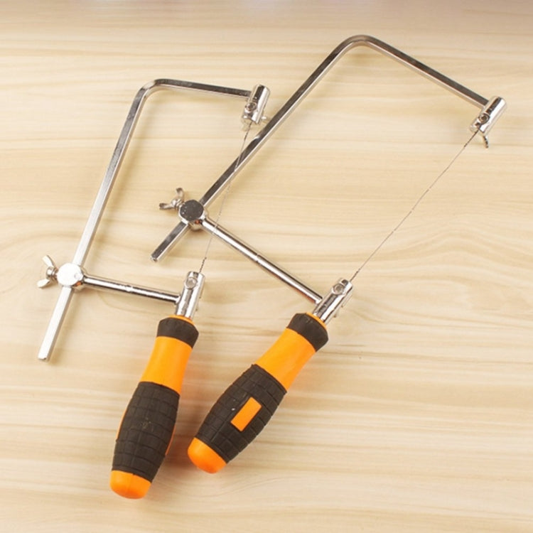 U Shape Hacksaw with Blades for Metal / Wood / Plastic Tube / Wire DIY Hand Tool Portable Woodworking Saw, Width: 105mm, Size: Large