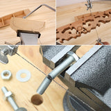 U Shape Hacksaw with Blades for Metal / Wood / Plastic Tube / Wire DIY Hand Tool Portable Woodworking Saw, Width: 105mm, Size: Large