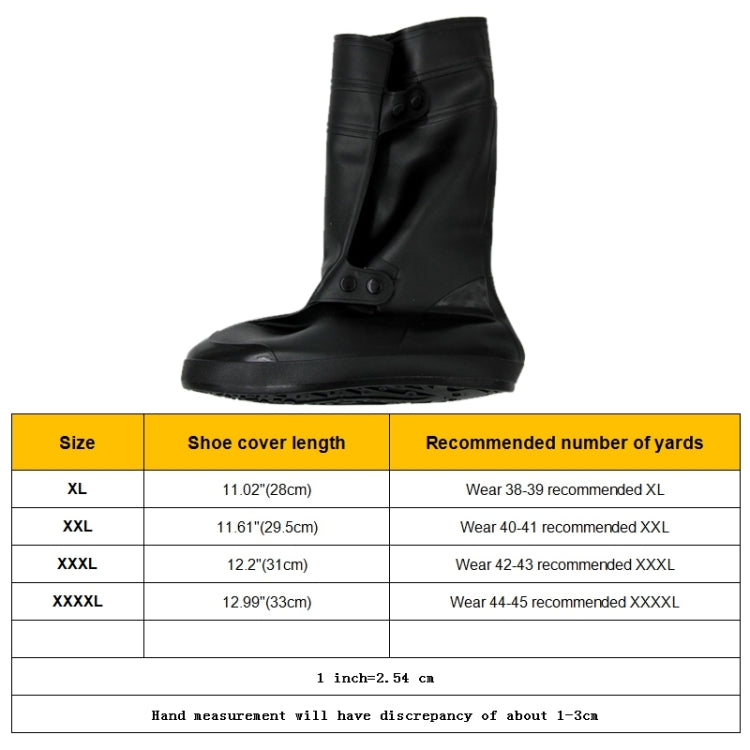 High Tube Rainproof Snowproof Adult Shoe Cover Size: XXXXL, XXXXL, Size: XXXXL