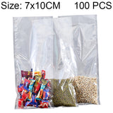 100 PCS Food Vacuum Packaging Transparent Plastic Bag Nylon Fresh-keeping Bag, Size: 25cm x 35cm, Size: 7cm x 10cm Size: 7cm x 10cm