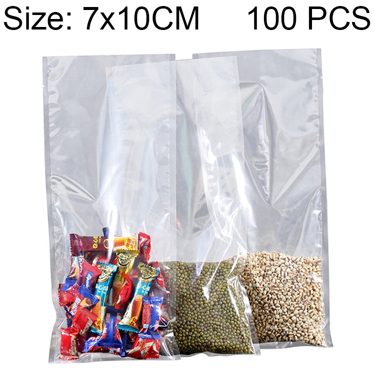 100 PCS Food Vacuum Packaging Transparent Plastic Bag Nylon Fresh-keeping Bag, Size: 25cm x 35cm, Size: 7cm x 10cm Size: 7cm x 10cm