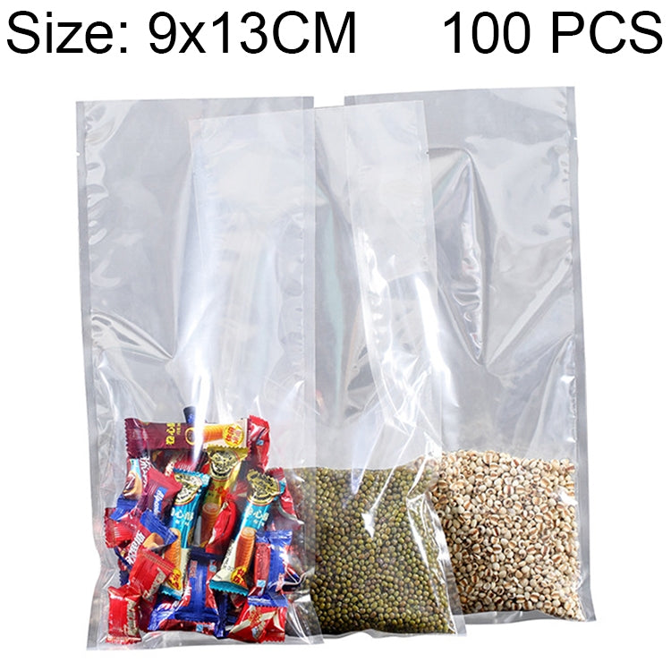 100 PCS Food Vacuum Packaging Transparent Plastic Bag Nylon Fresh-keeping Bag, Size: 25cm x 35cm, Size: 9cm x 13cm Size: 9cm x 13cm