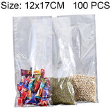 100 PCS Food Vacuum Packaging Transparent Plastic Bag Nylon Fresh-keeping Bag, Size: 25cm x 35cm, Size: 12cm x 17cm Size: 12cm x 17cm