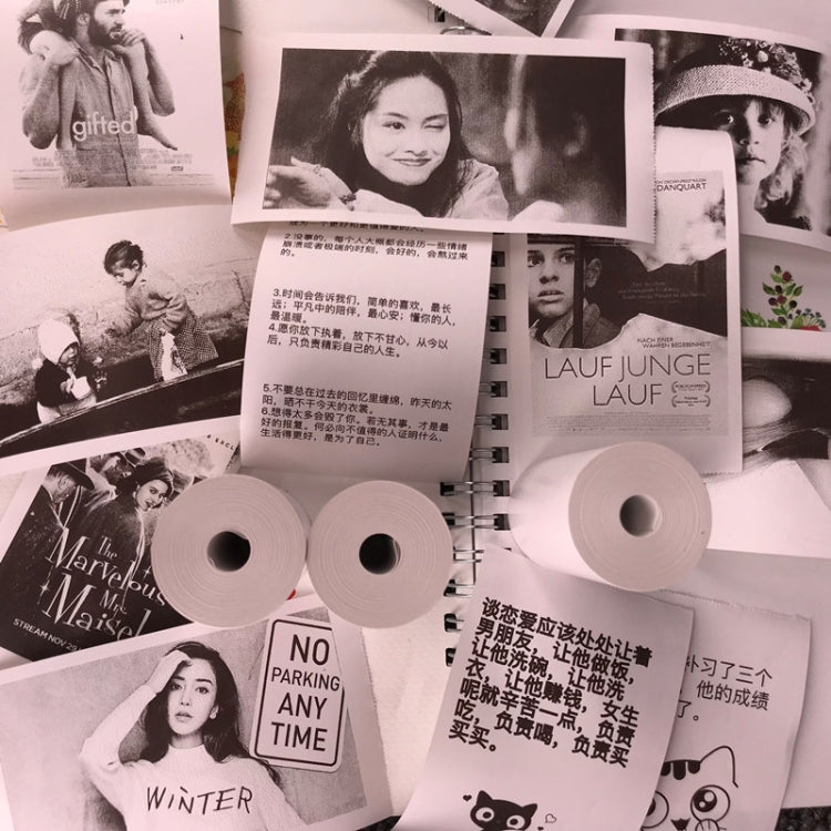 10 PCS Thermal Label Printer Paper Sticker for PAPERANG P1/ P2 / A6 , Size: 57 x 30 mm